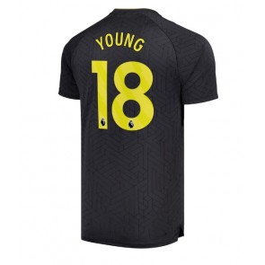 Billiga Everton Ashley Young #18 Bortatröja 2024-25 Kortärmad